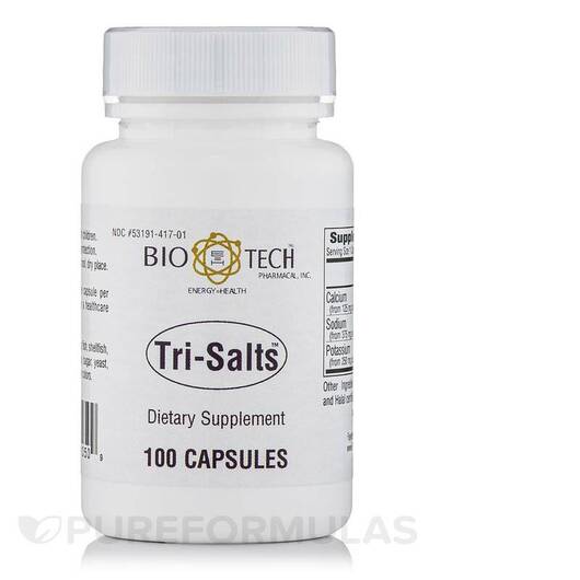 Основное фото товара Tri-Salts Основное фото товара Tech Pharmacal, Поддержка пищеварения, Tri-Salts, 100 капсул