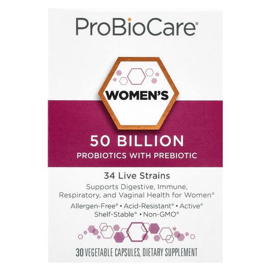 Основное фото товара Women's Probiotics With Prebiotic 50 Billion, Пробиотики для