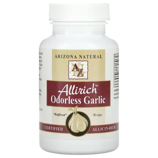 Основное фото товара Allirich Odorless Garlic Основное фото товара Arizona Natural, Экстракт Чеснока, Allirich Odorless Garlic, 90 C