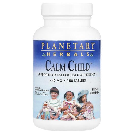 Основне фото товара Planetary Herbals, Calm Child 440 mg, Підтримка стресу, 150 табле