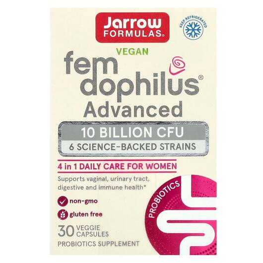 Основное фото товара Vegan Fem Dophilus Advanced 10 Billion CFU Основное фото товара Пробиотики, Vegan Fem Dophilus Advanced 10 Billion CFU, 30 капсул