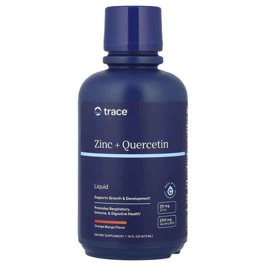Основное фото товара Liquid Zinc + Quercetin Orange Mango . Основное фото товара Trace, Кверцетин, Liquid Zinc + Quercetin Orange Mango ., 473 мл