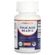 Фото товару Folic Acid B6 & B12 Natural Berry Фото товару Folic Acid B6 & B12 Natural Berry, Вітамін B6 Піридоксин, 180