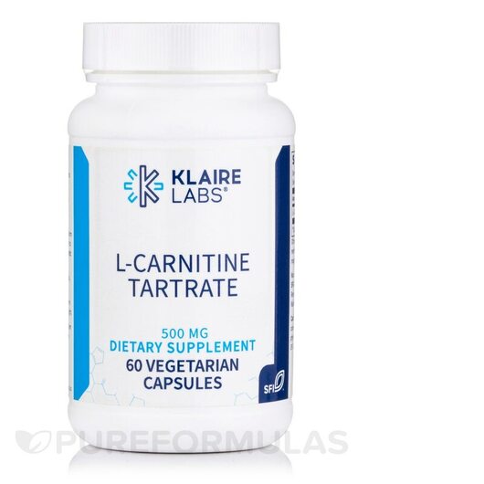 Основне фото товара L-Carnitine Tartrate 500 mg Основне фото товара SFI Health, L-Carnitine Tartrate 500 mg, L-Карнітин, 60 капсул