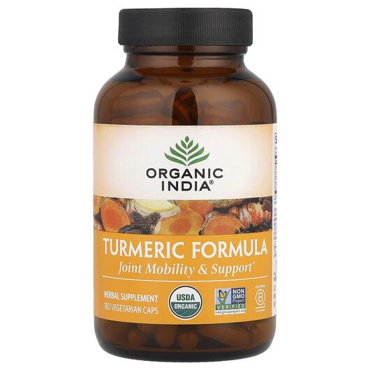 Основне фото товара Organic India, Turmeric Formula, Екстракт кореня куркуми, 180 кап