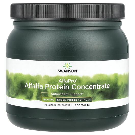 Основное фото товара AlfaPro Alfalfa Protein Concentrate Основное фото товара Swanson, Протеин, AlfaPro Alfalfa Protein Concentrate, 340 г