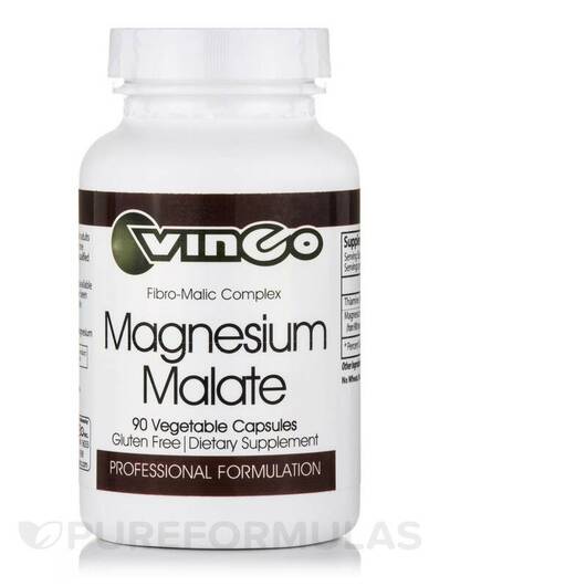 Основное фото товара Vinco, Магний, Magnesium Malate, 90 капсул