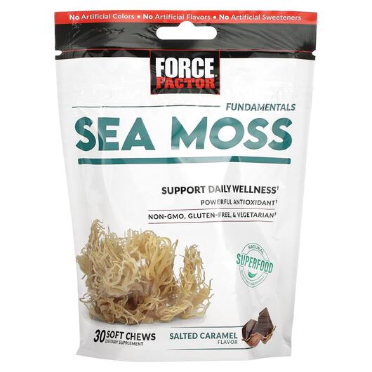Основное фото товара Fundamentals Sea Moss Salted Caramel Основное фото товара Force Factor, Морской мох, Fundamentals Sea Moss, 30 шт