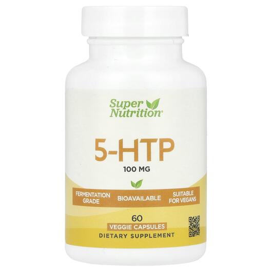 Основное фото товара 5-HTP 100 mg Основное фото товара Super Nutrition, 5-гидрокситриптофан, 5-HTP 100 mg, 60 капсул