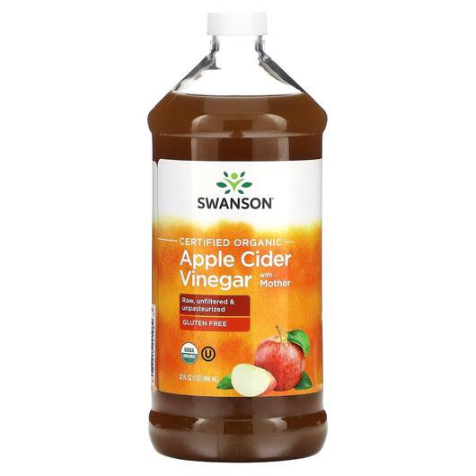 Основне фото товара Certified Organic Apple Cider Vinegar with Mother Основне фото товара Certified Organic Apple Cider Vinegar with Mother, Яблучний оцет,