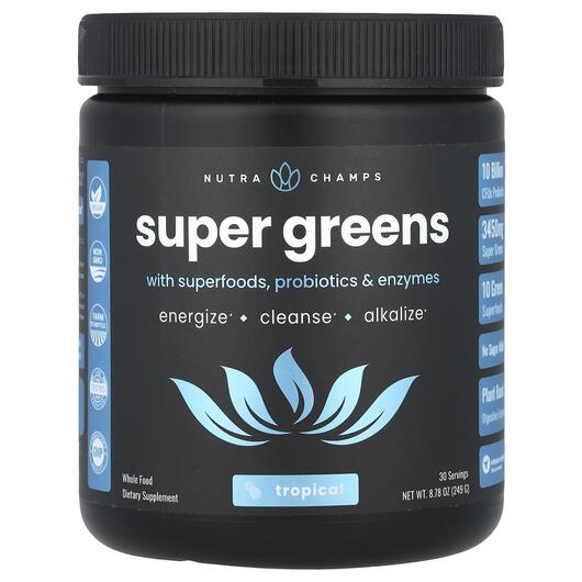 Основное фото товара Super Greens With Superfoods Probiotics & Enzymes Tropical Основное фото товара Super Greens With Superfoods Probiotics & Enzymes Tropical, С