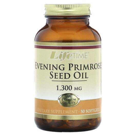 Основне фото товара Evening Primrose Seed Oil 1300 mg, Олія примули вечірньої, 50 кап