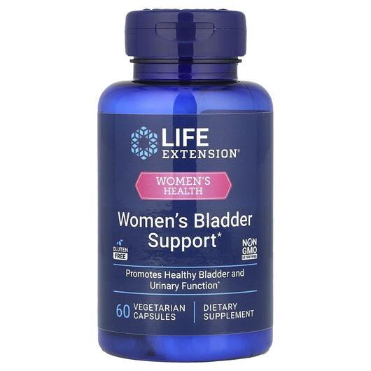 Основное фото товара Поддержка мочевого пузыря, Women's Bladder Support, 60 капсу