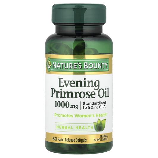 Основне фото товара Evening Primrose Oil, Масло примули 1000 мг, 60 капсул