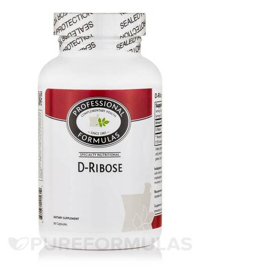 Основное фото товара Professional Formulas, D-рибоза, D-Ribose, 90 капсул