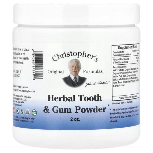 Основне фото товара Herbal Tooth & Gum Powder, Зубна паста, 60 г
