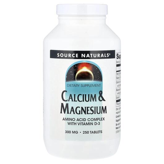 Основне фото товара Calcium & Magnesium 300 mg 250, Кальцій і магній 300 мг, 250 