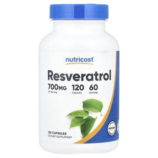 Основное фото товара Resveratrol Основное фото товара Nutricost, Ресвератрол, Resveratrol, 120 капсул