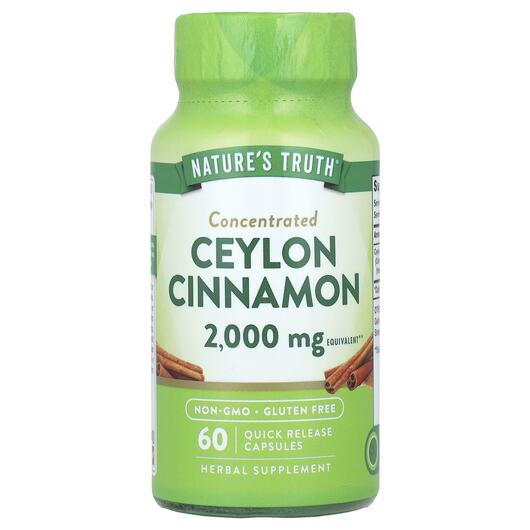 Основное фото товара Nature's Truth, Экстракт корицы, Ceylon Cinnamon, 60 капсул