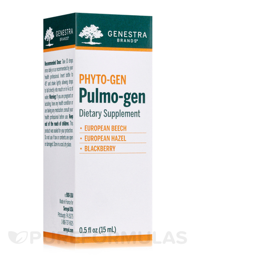 Основное фото товара Pulmo-gen Основное фото товара Genestra, Поддержка органов дыхания, Pulmo-gen, 15 мл