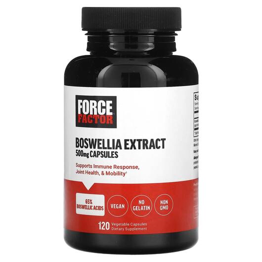 Основное фото товара Boswellia Extract 500 mg Основное фото товара Force Factor, Босвеллия, Boswellia Extract 500 mg, 120 капсул