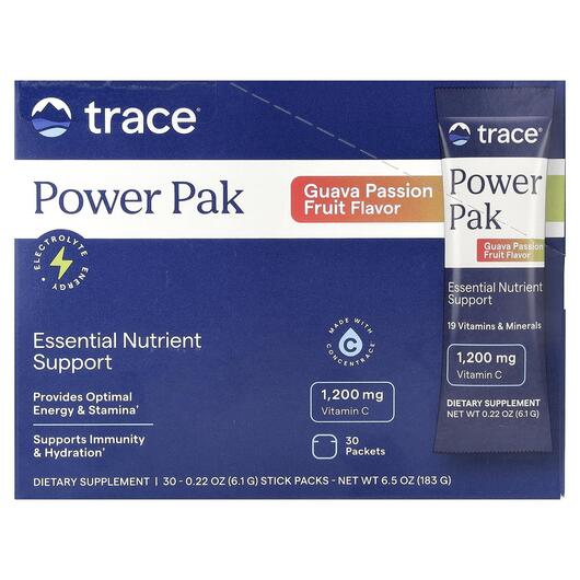 Основное фото товара Trace, Мультивитамины, PowerPak Essential Nutrient Support, 30 шт