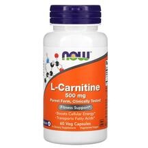 L-Carnitine 500 mg L-Карнитин 500 мг NOW Foods 60 капсул