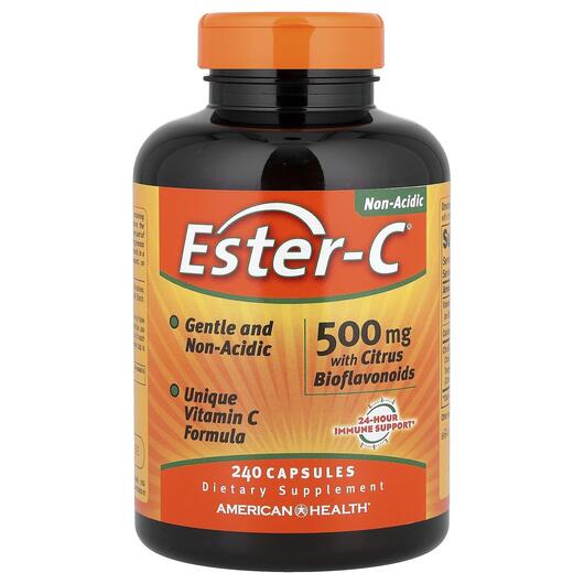 Основное фото товара Ester-C 500 mg with Citrus Bioflavonoids Основное фото товара Ester-C, Эстер-С с Биофлавоноидами, Ester-C 500 mg, 240 капсул