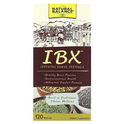 Основное фото товара Поддержка кишечника, IBX Soothing Bowel Formula, 120 капсул
