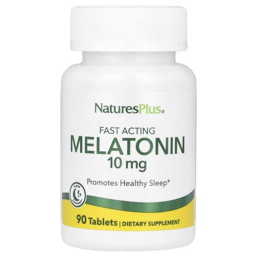 Основне фото товара Natures Plus, Melatonin 10 mg, Мелатонін, 90 таблеток