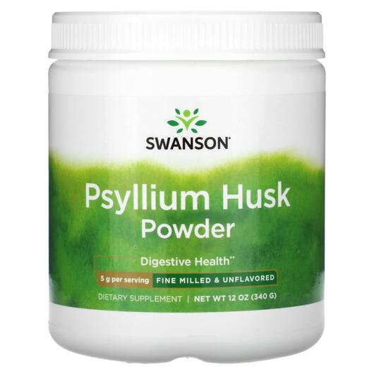 Основное фото товара Psyllium Husk Powder Основное фото товара Swanson, Псиллиум, Psyllium Husk Powder, 340 г