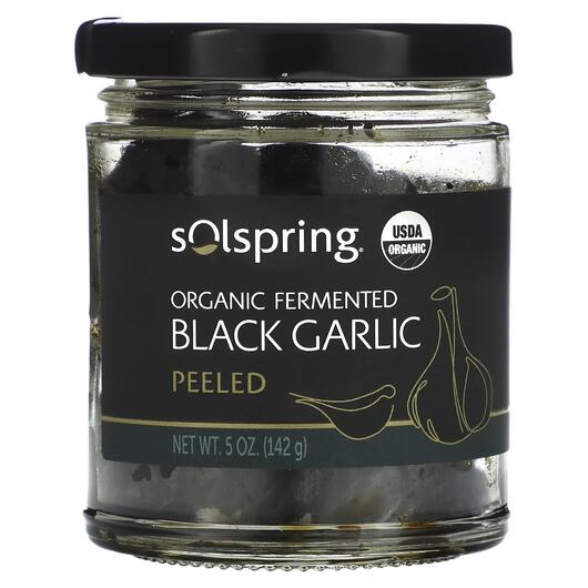 Основное фото товара Solspring Organic Fermented Black Garlic Основное фото товара Экстракт Чеснока, Solspring Organic Fermented Black Garlic, 142 г