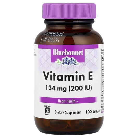 Основное фото товара Vitamin E 200 IU Основное фото товара Bluebonnet Nutrition, Витамин E, Vitamin E 200 IU, 100 капсул
