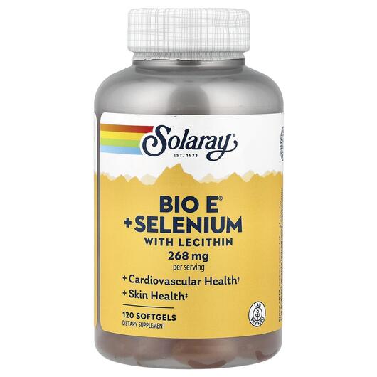 Основное фото товара Bio E + Selenium with Lecithin 134 mg Основное фото товара Витамин E + Селен, Bio E + Selenium with Lecithin 134 mg, 120 кап