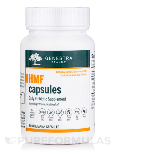 Основное фото товара HMF Capsules Основное фото товара Genestra, Поддержка пищеварения, HMF Capsules, 60 капсул