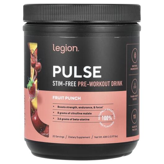 Основне фото товара Pulse Stim-Free Pre-Workout Drink Fruit, Передтренувальний компле