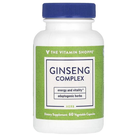 Основное фото товара TheVitaminShoppe, Женьшень, Ginseng Complex, 60 капсул