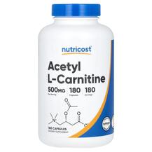 Acetyl L-Carnitine 500 mg L-Карнитин Nutricost 180 капсул