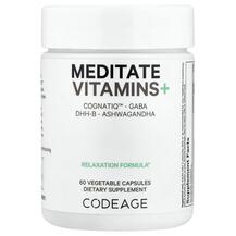 Meditate Vitamins+ Поддержка стресса CodeAge 60 капсул Meditate Vitamins+ Поддержка стресса CodeAge 60 капсул