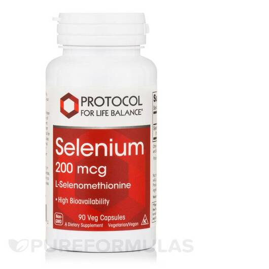 Основне фото товара Selenium 200 mcg Основне фото товара Protocol for Life Balance, Selenium 200 mcg, Селен, 90 капсул