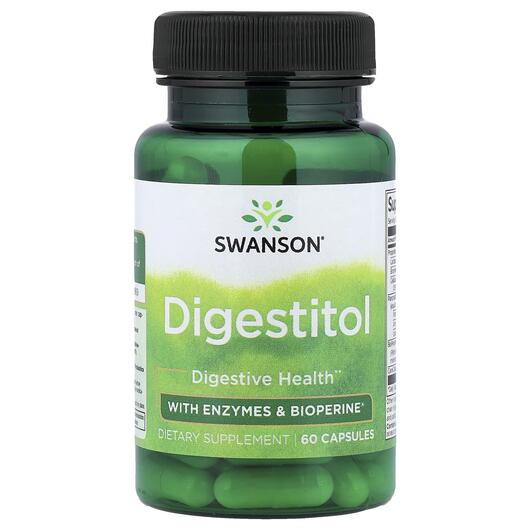 Основное фото товара Swanson, Ферменты, Digestitol with Enzymes & Bioperine, 60 ка