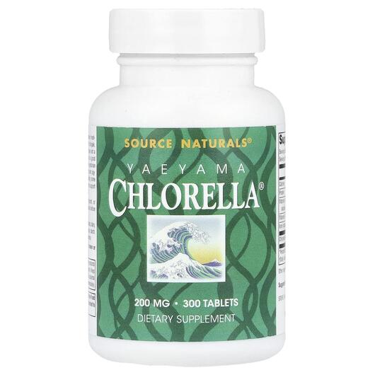 Основне фото товара Source Naturals, Yaeyama Chlorella 200 mg, Хлорела, 300 таблеток