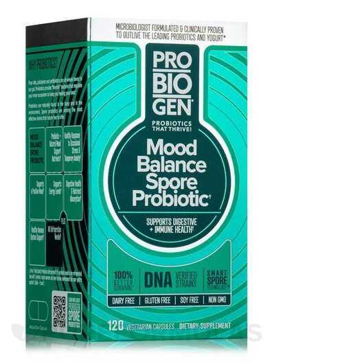 Основне фото товара Probiogen, Mood Balance Spore Probiotic, Підтримка стресу, 120 ка