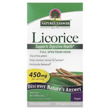 Licorice 450 mg Солодка 450 мг Nature's Answer 90 капсул Licorice 450 mg Солодка 450 мг Nature's Answer 90 капсул