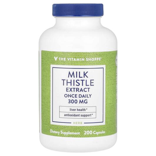 Основное фото товара Milk Thistle Extract 300 mg Основное фото товара TheVitaminShoppe, Расторопша, Milk Thistle Extract 300 mg, 200 ка
