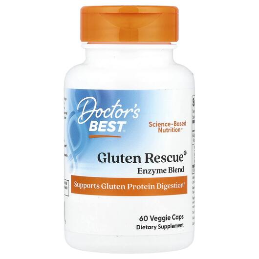 Основне фото товара Doctor's Best, Gluten Rescue Glutalytic, Глюталітік, 60 капс