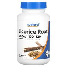 Лакриця Licorice Root 500 mg Nutricost 120 капсул