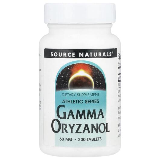 Основне фото товара Source Naturals, Gamma Oryzanol, Гамма-оризанол, 200 таблеток