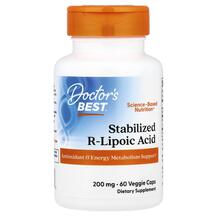 R-ліпоєва 200 мг Stabilized R-Lipoic Acid Doctor's Best R-ліпоєва 200 мг Stabilized R-Lipoic Acid Doctor's Best