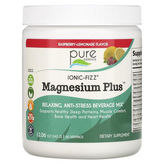 Основное фото товара Ionic-Fizz Magnesium Plus Raspberry Lemonade Flavor 1 Основное фото товара Pure Essence, Магний Малина, Ionic-Fizz Magnesium Plus, 342 г